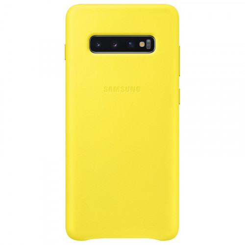 Samsung Leather Cover Yellow pro G975 Galaxy S10+ (EU Blister)